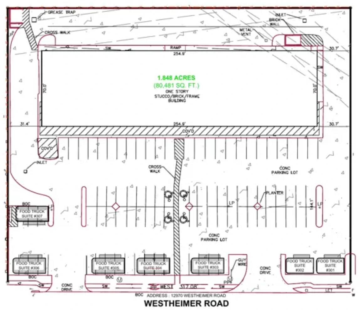 Official Truck Stop 77077 site plan