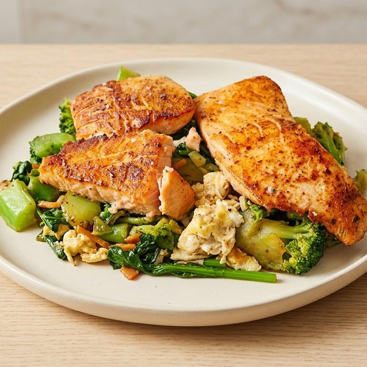 Salmon & Rice from Hood Hibachi