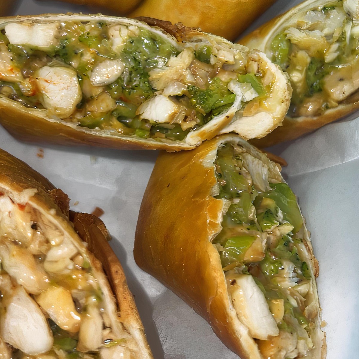 Chicken, Broccoli & Cheese Egg Rolls from Hood Hibachi